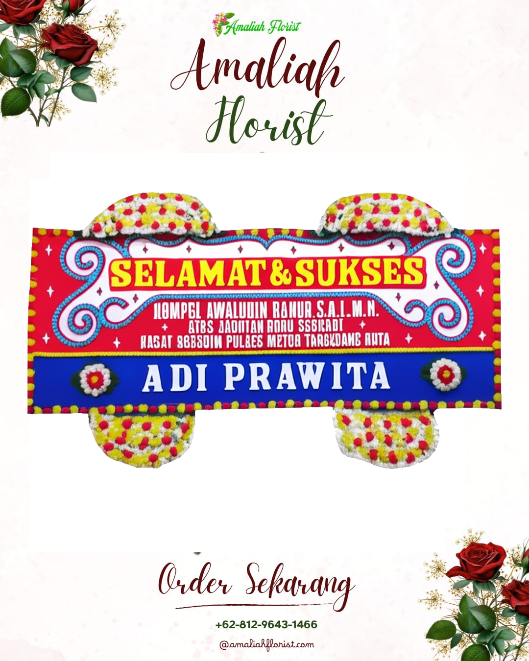 Papan Bunga Ucapan Selamat Margasari